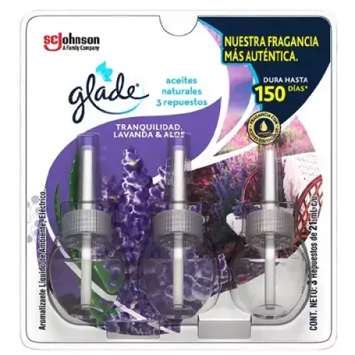 Glade Aceite Repuesto 3 und Relaxing Lavender x 63 ml