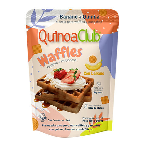 Mezcla Quinoa Club Waffles Banano x 300 g