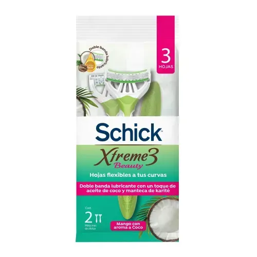 Maquina Schick Xtreme3 Beauty Mujer x 2 und