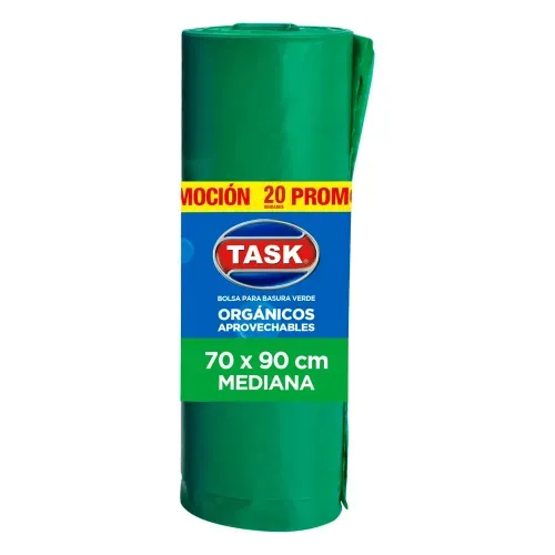 Bolsa Task Rollo Citrus 70x90 Cm Verde x 20 und