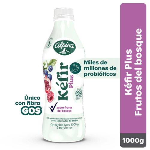 Kefir Alpina Plus Frutos Del Bosque x 1000 g