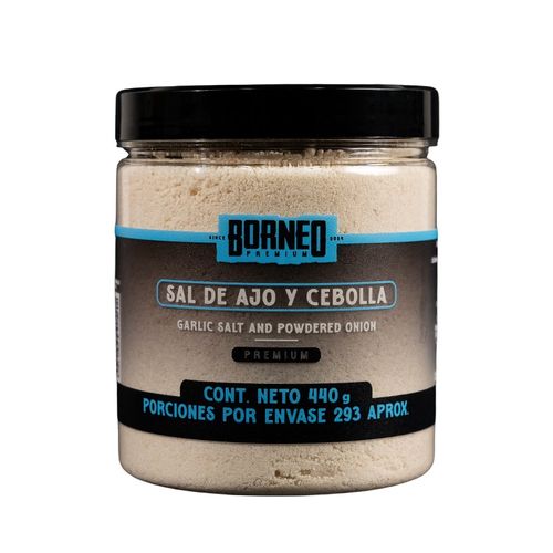 Sal Borneo Premium Ajo Y Cebolla x 440 g
