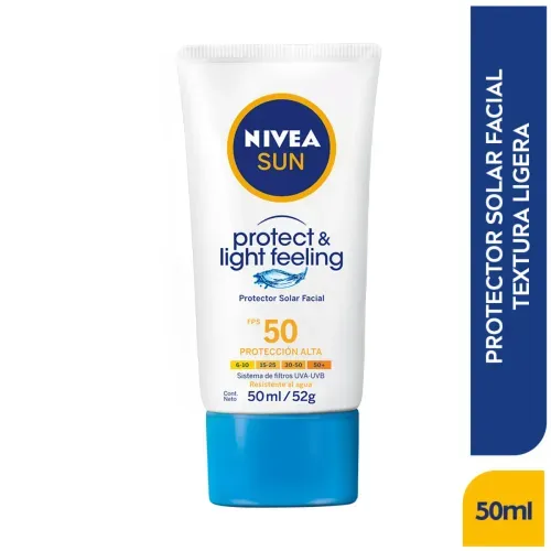 Bloqueador Facial Nivea Light Feeling 50 ml