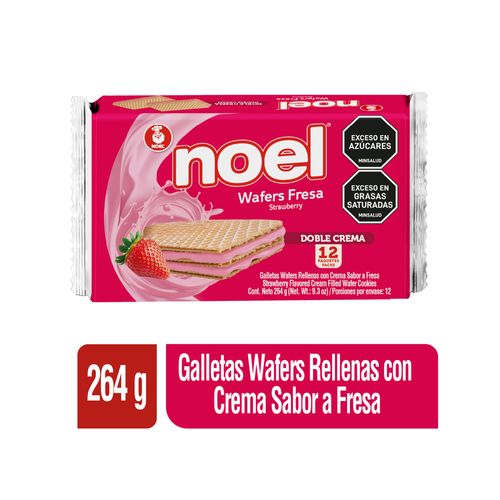 Galleta Wafers Noel x 12 und Fresa x 264 g