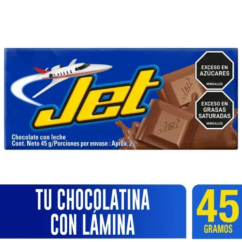 Chocolatina Regala Una Jet Leche x 45 g