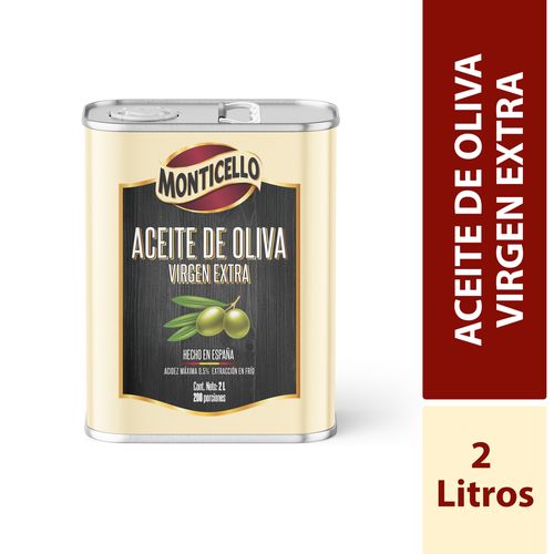 Aceite Oliva Monticello Extra Virgen x 2000 ml