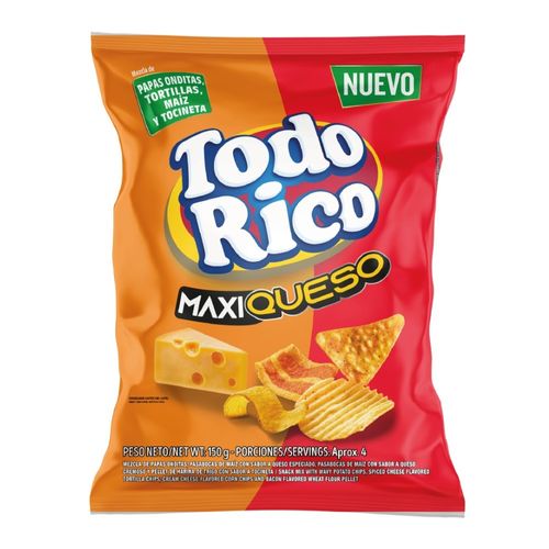 Todo Rico Super Ricas Maxi Queso x 150 g