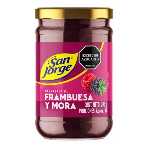 Mermelada San Jorge Frasco Frambuesa-mora x 290 g