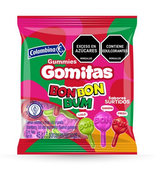 Gomitas Bon Bon Bum Surtido x 45 g