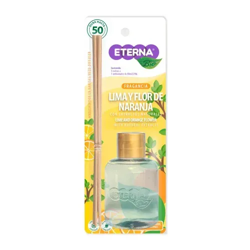 Ambientador Eterna Varitas Lima Y Naranja x 80 ml