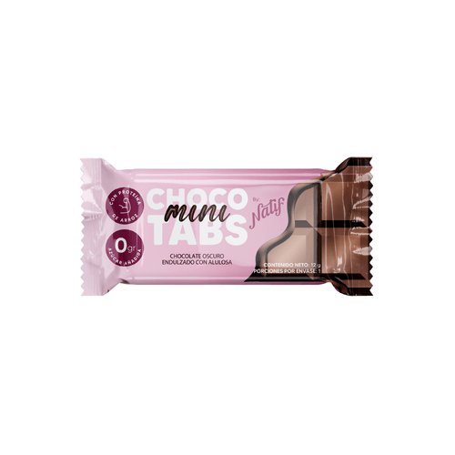 Choc Tabs Mini Natif Chocolate Oscuro x 12 g