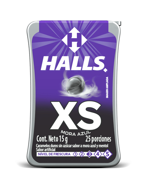 Halls xs Mora Azul x 15 g