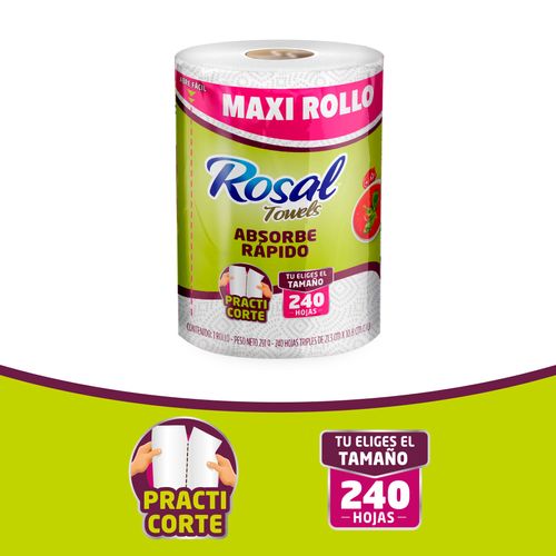 Toalla Rosal Towels Maxi Rollo x 240 Hojas
