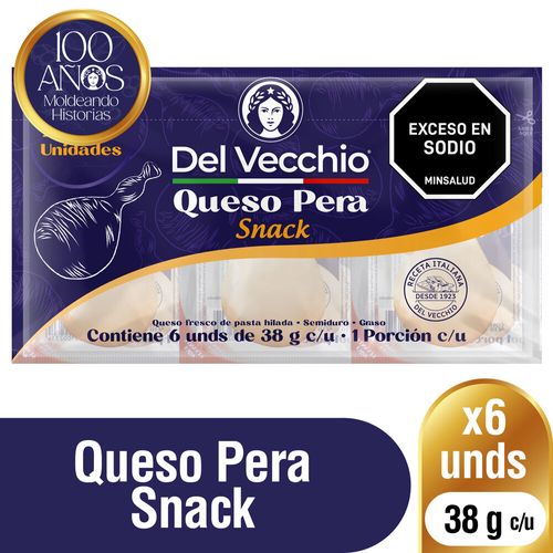 Queso Pera Del Vecchio 6 und x 38 g c/u