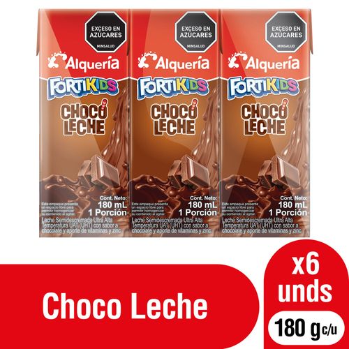Choco Leche Alquería Tetra 6 und x 180 ml c/u