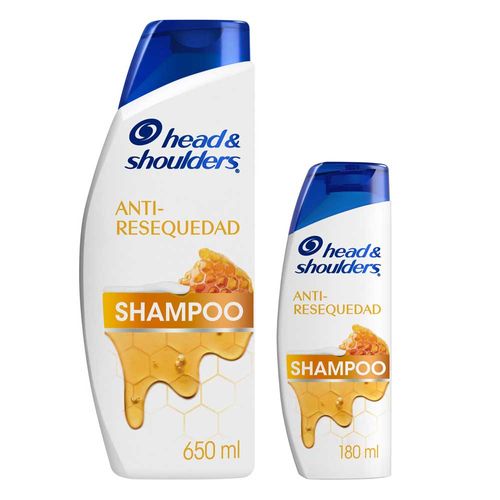 Shampoo Head And Shoulders 650+180 ml Anti-resequedad Precio Esp. x 830 ml