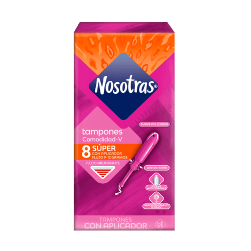Tampon Nosotras Aplicador Super x 8 Unidades
