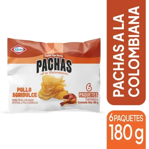 Pachas Ramo 6 und x 30 g c/u Pollo Agridulce x 180 g