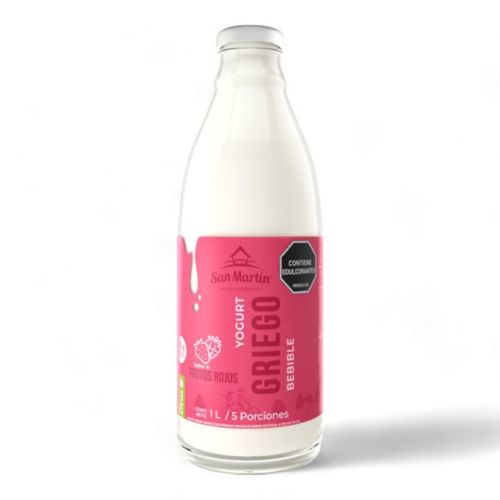 Yogurt Griego Bebible San Martin Frutos Rojos x 1 Litro