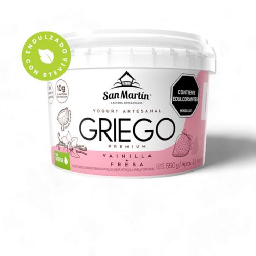 Yogurt Griego San Martin Vainilla Fresa x 550 g