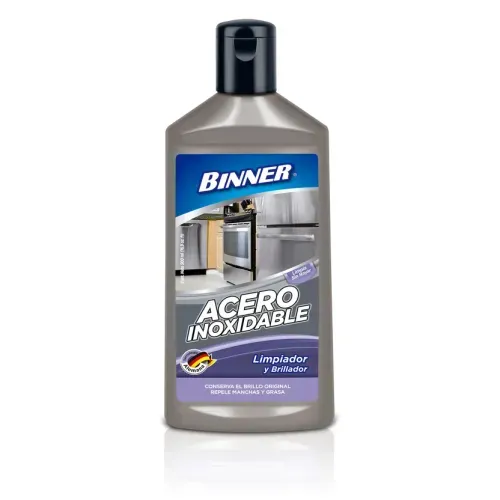 Limpiador Brillador Binner Acero Inoxidable x 500 ml