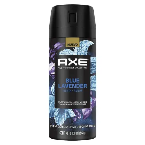 Desodorante Axe Aerosol Blue Lavender Menta+ambar x 96 g