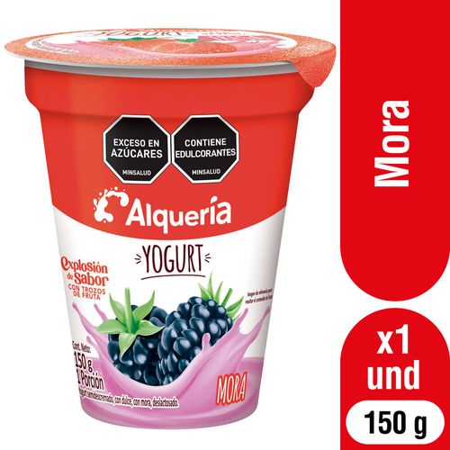 Yogurt Alquería Mora Vaso x 150 g