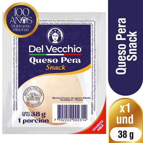 Queso Pera Snack Del Vecchio x 38 g