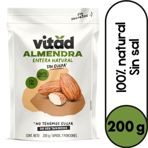 Almendra Vitad Entera x 200g