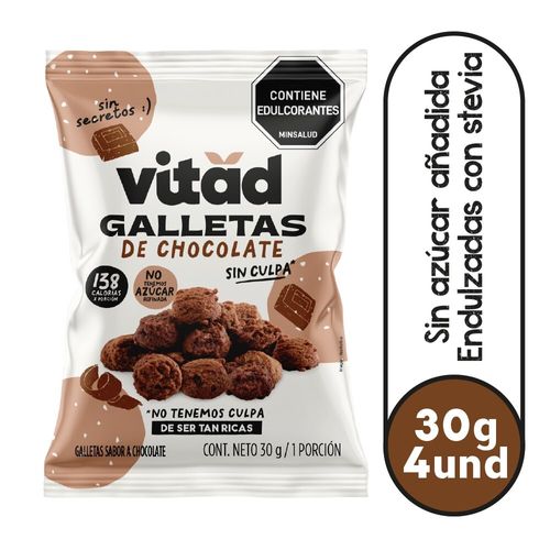 Galleta Vitad Chocolate 4 und x 30 g c/u