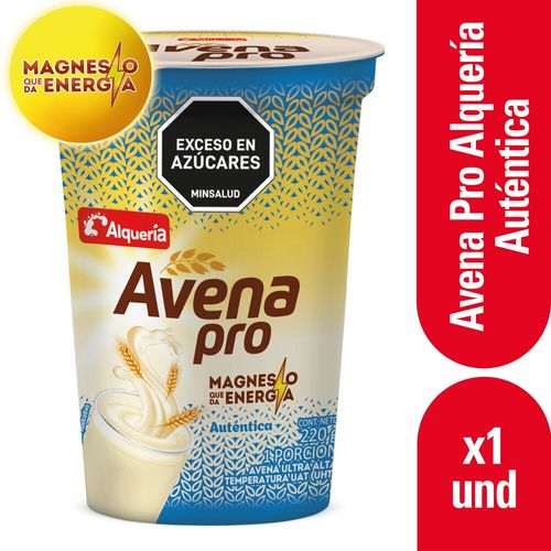 Avena Alquería Pro Auténtica Vaso x 220 g