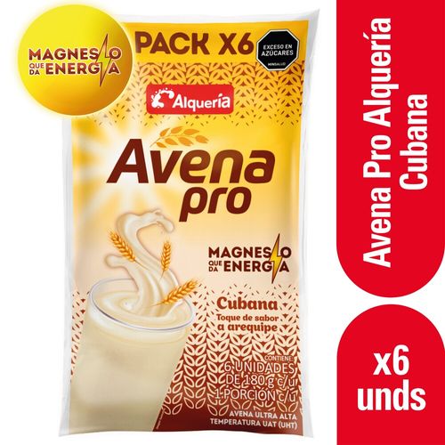 Avena Alquería Pro Cubana Bolsa 6 und x 180 g c/u