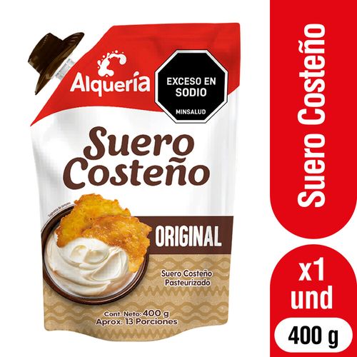 Suero Costeño Alquería Original Doypack x 400 g