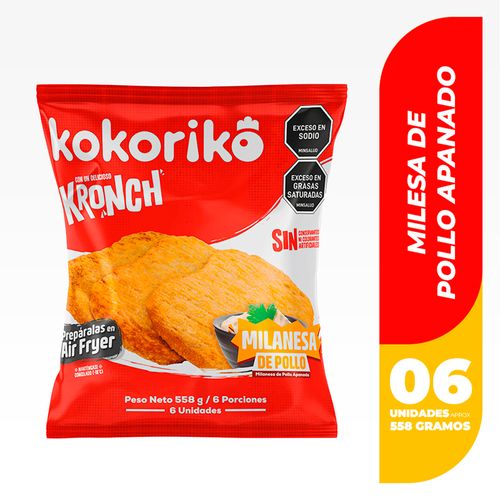 Milanesa De Pollo Kokoriko x 6 und x 558 g