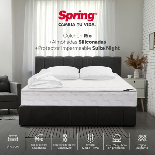 Colchón Spring Doble Rio 140x190 cm