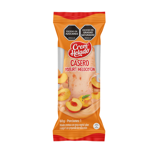 Helado Casero Crem Helado Yogurt Melocotón 60 g