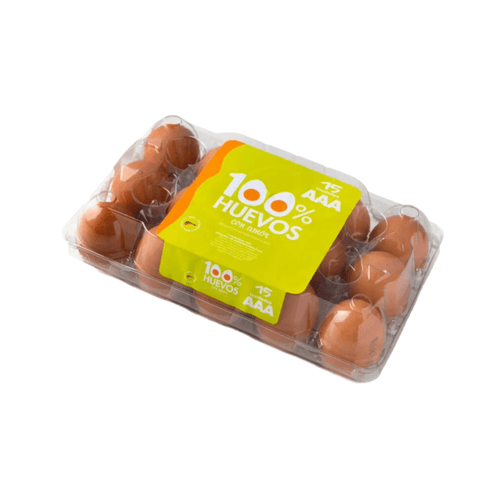 Huevo Tipo AAA 100% Huevos Pet x 15 und