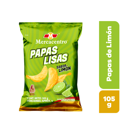 Papas Mercacentro Limón x 105 g