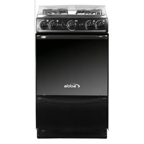 Estufa Abba 4 Puestos Con Horno Negra AB 201-6N GT N