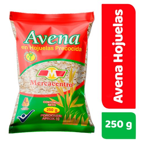 Avena Mercacentro Alta Fibra Hojuelas 250 g