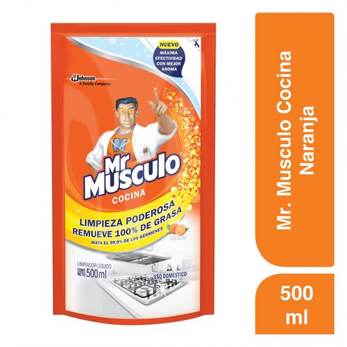 Mr Musculo AntiGrasa Naranja Repuesto Doypack 500 cm3