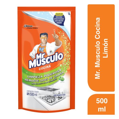 Mr Musculo AntiGrasa Verde Repuesto Doypack 500 cm3