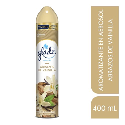 Ambientador Glade Aerosol 400 ml Abrazos De Vainilla