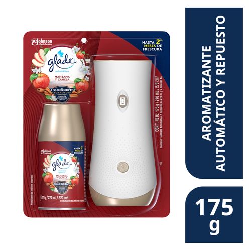 Ambientador Glade Automatico Unida Manzana Canela 270 ml
