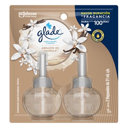 Ambientador Glade Aceite Repuesto X2 Vainilla