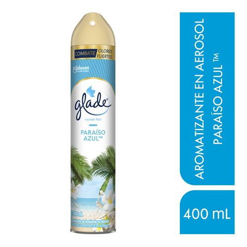Ambientador Glade Aerosol Paraiso Azul 400 ml