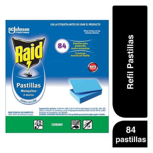 Insecticida Raid Pastillas Repuesto Pague 72 - Lleve 84 und