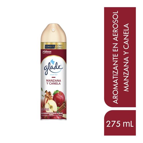 Ambientador Glade Aerosol Manzana Canela 275 ml