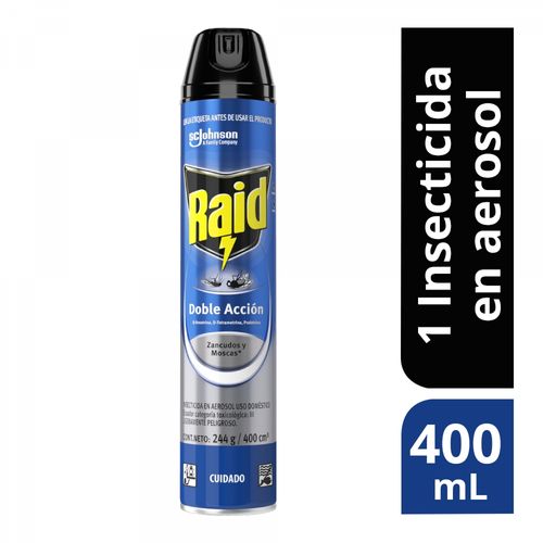 Insecticida Raid Doble Accion Spray 400 ml