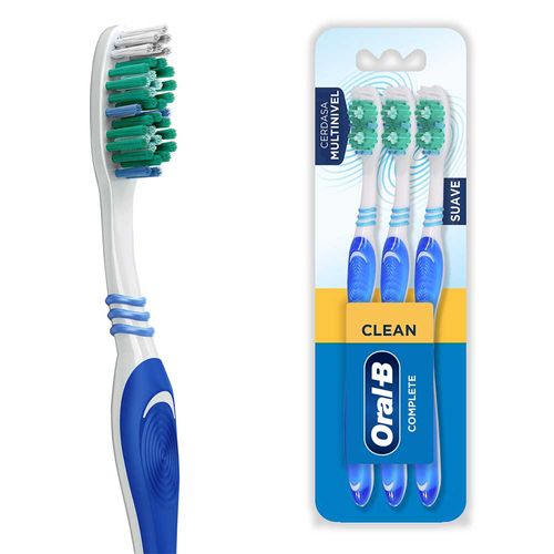 Oral-B Clean Complete Cepillos Dentales Suave 3 Unidades